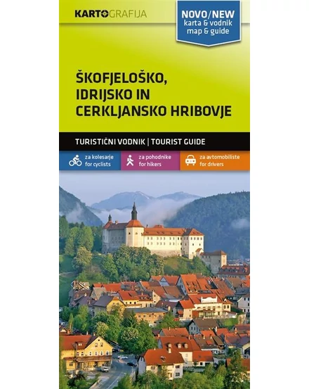 Cartographia - Skofjelosko - Idrijsko - Cerkljansko harta cu ghid turistic - 3830048522557