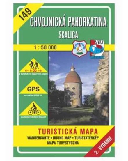 Cartographia - HM149 Dealurile Chvojnice - Skalica harta turistică - 8586003320489