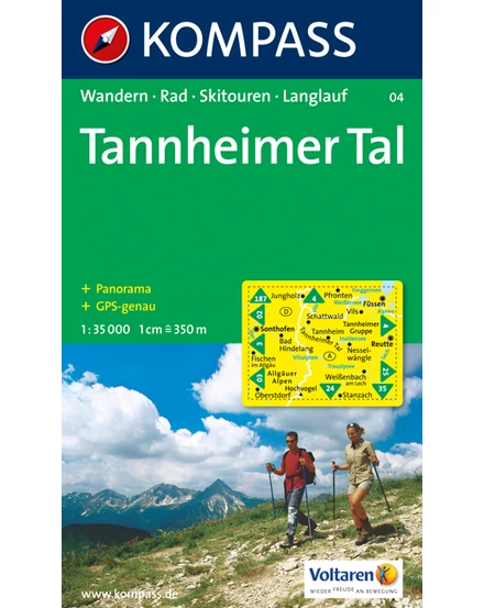 Cartographia-K 04 Tannheimer Tal harta turistică-9783854916444