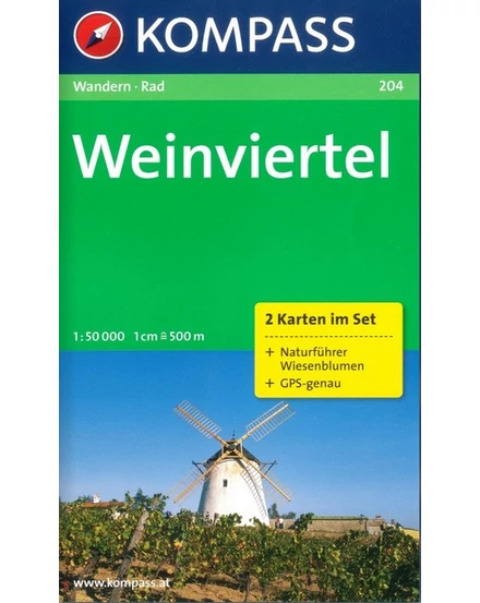 Cartographia-K 204 Weinviertel harta turistică-9783854916659