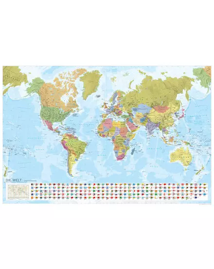 Cartographia-Harta lumii politică, laminat (germană) - 9783829719971