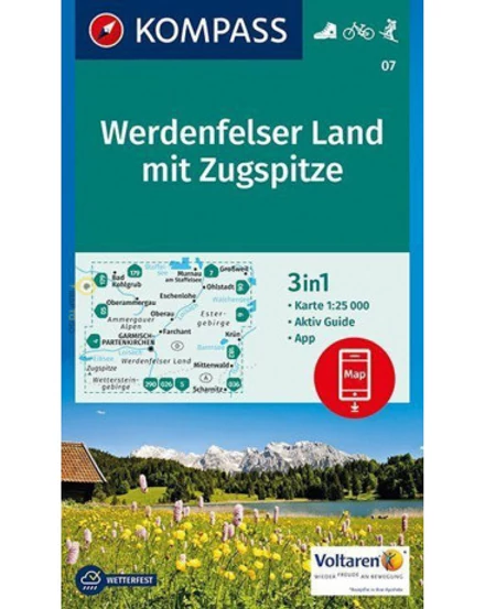 Cartographia-K 07 Werdenfelser Land 2. harta turistică-9783990443132