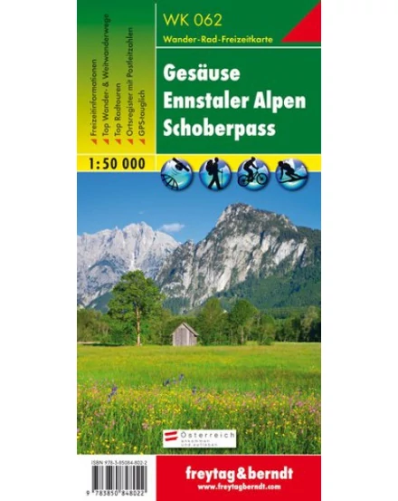 Cartographia - WK062 Gesause - Ennstaler Alpen harta turistică