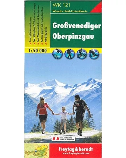 Cartographia-WK121 Grossvenediger - Oberpinzgau harta turistică (Freytag)-9783850847124