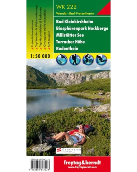 Cartographia-WK222 Bad Kleinkirchheim - Biospharenpark Nockberge - Millstatter See - Turracher Höhe - Radenthein harta turistică (Freytag)-9783850847223