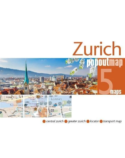 Cartographia-Zürich PopOut harta-9781910218556