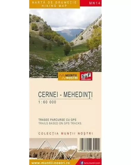 Cartographia-Harta de drumeţie a Munților Cernei,Mehedinţi MN14 - Schubert-Franzke-9786069423660