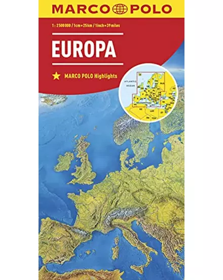 Cartographia-Europa harta - Marco Polo-9783829738262