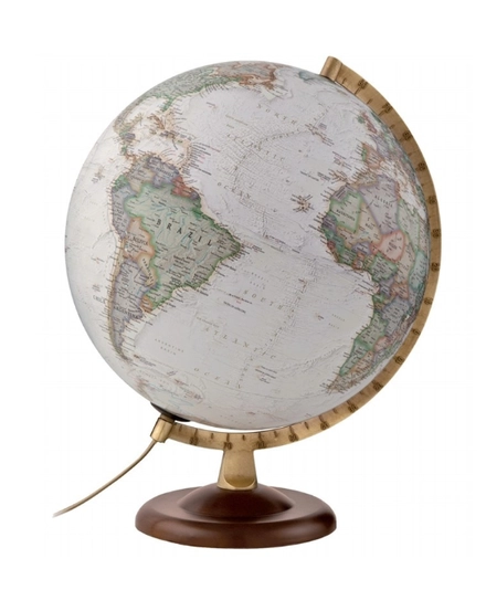 Cartographia-Glob pamantesc National Geographic, 30 cm - iluminat, antic, politic, talpa din lemn - 8007239970311