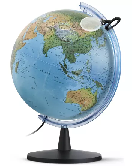 Cartographia-Glob pământesc FALCON, 40 cm - iluminat, lupa atasabilă (limba engleză)-8007239003316