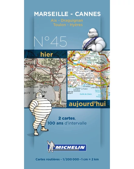 Cartographia-Marseille - Cannes harta istorică centenară (8045) - Michelin -9782067192300