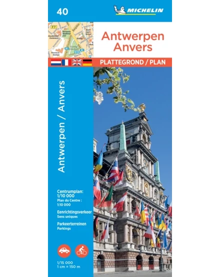 Cartographia-Antwerpen harta orașului  (Michelin 9040)-9782067235830