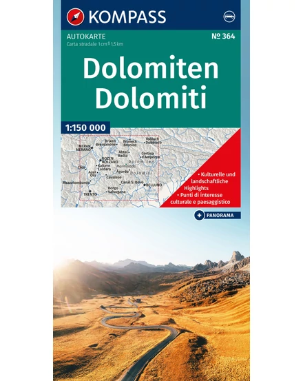 Cartographia-Európa panoráma térkép íves Mair-9783991542551