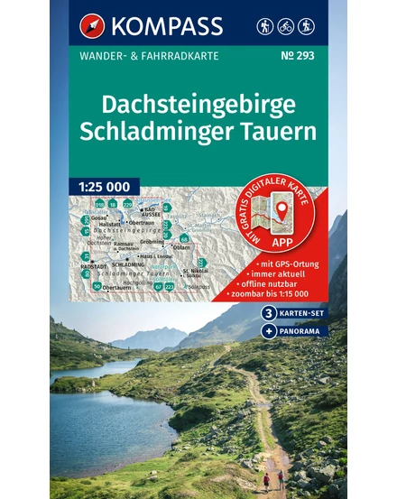 Cartographia-K 293 Dachsteingruppe, Schladminger Tauern harta turistică-9783991543800
