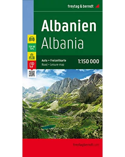 Cartographia-Albania harta 1:150 000 (Freytag)-9783707915471