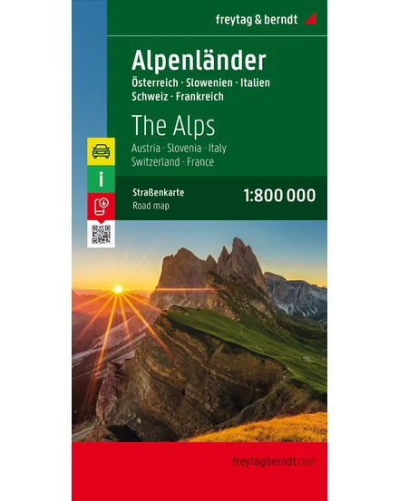 Cartographia-Țările alpine harta (Freytag)-9783707909401