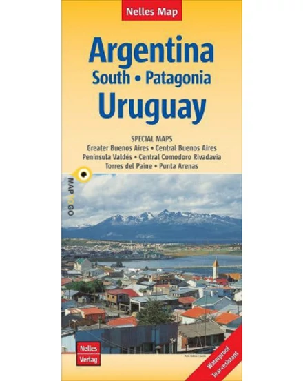 Cartographia-Argentina Sud – Patagonia – Uruguay harta-9783865746375
