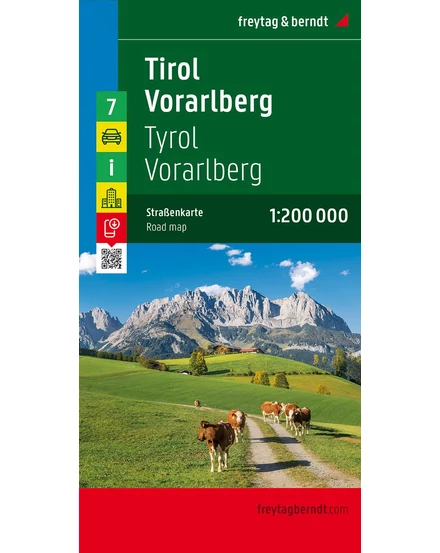 Cartographia - Austria - Tirol - Vorarlberg harta (OE7) - 9783850843478