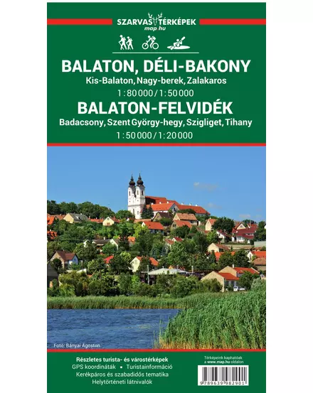 Cartographia-Lacul Balaton și Balaton-felvidék harta turistică-9789639982901