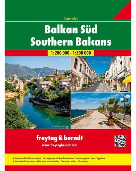 Cartographia-Atlas Balcanul de Sud 1: 200.000 Freytag-9783707914207