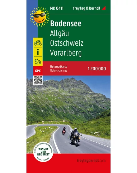 Cartographia - Lacul Boden harta pentru motociclisti (moto) - Freytag-9783707919837