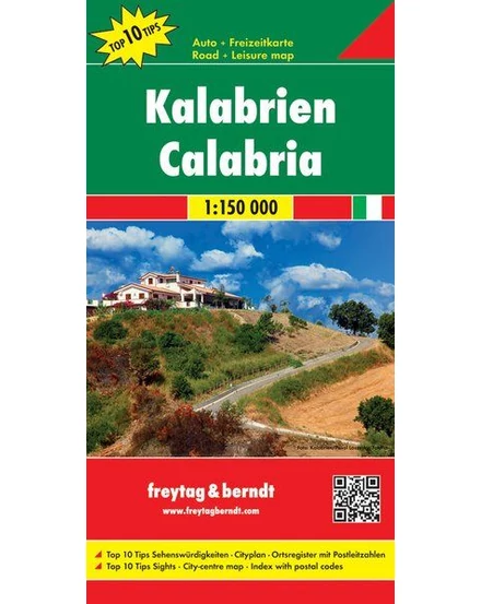 Cartographia - Calabria harta auto și de agrement - Freytag - 9783707914931
