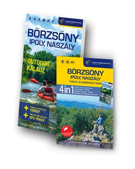 Cartographia-Börzsöny, Ipoly, Naszály 4 in 1 ghid outdoor - cu hartă impermeabilă-9789633538609