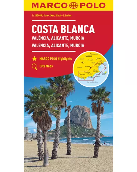Cartographia-Costa Blanca (Valencia, Alicante, Murcia) harta-9783829739931