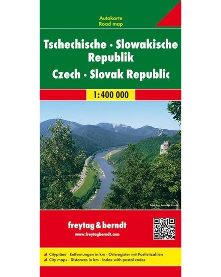 Cartographia-Cehia, Slovacia harta - Freytag-9783707904321