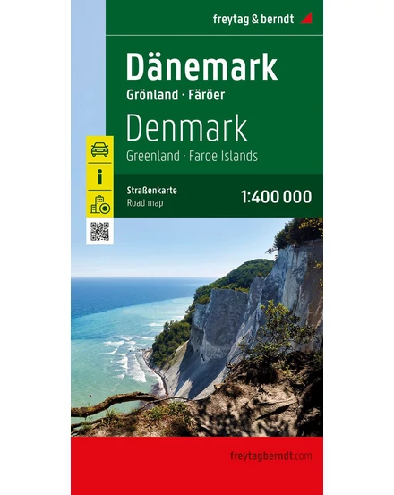 Cartographia-Danemarca, Groenlanda, Insulele Feroe harta-Freytag-9783707921571