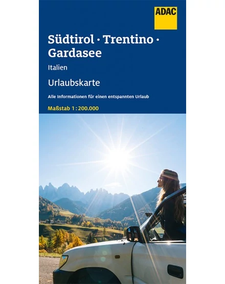 Cartographia-Tirol - Sud, Trentino, Lacul Garda harta de agrement - ADAC-9783826406133