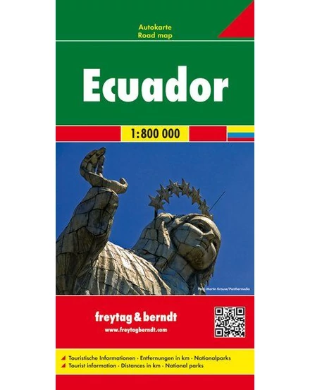 Cartographia-Ecuador, Galapagos harta 1:800 000 (Freytag)-9783707913965
