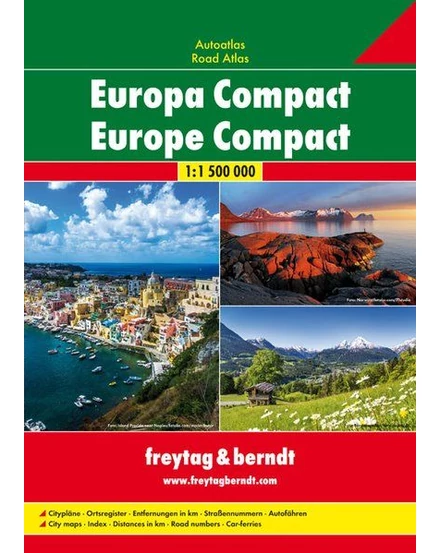 Cartographia-Europa Atlas rutier planificator de traseu - Freytag-9783707915501