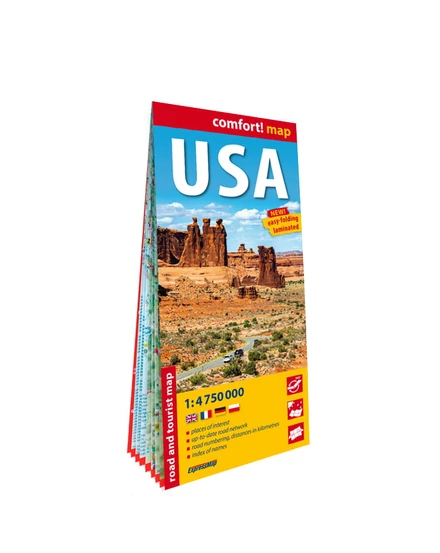 Cartographia-Harta USA Comfort - Expressmap-9788383554068