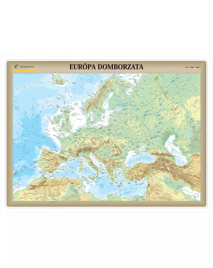 Cartographia-Harta geografica a Europei, harta de perete (maghiară) - mărime și manoperă la alegere