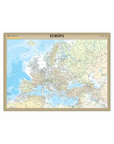 Cartographia - Harta antica a Europei harta de perete (maghiară) - mărime și manoperă la alegere