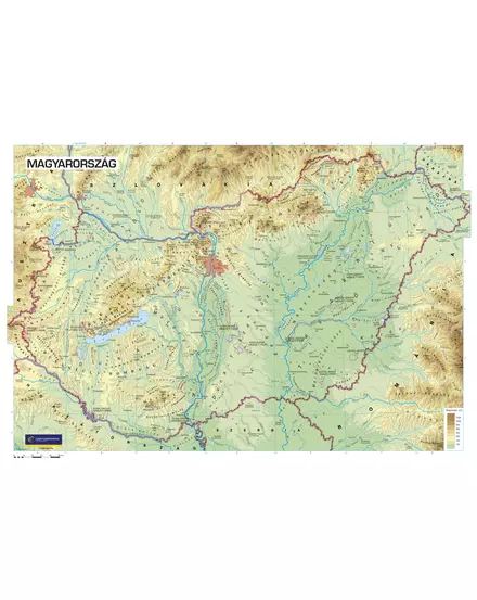 Cartographia-Harta geografica Ungaria, harta de perete (maghiară)