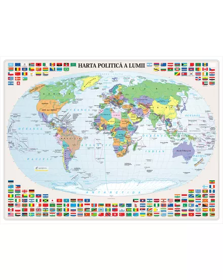 Cartographia-Harta politica a Lumii I, harta de perete - marime si manopera la alegere-9789633538852