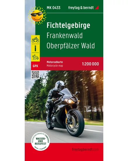 Cartographia - Fichtelgebirge-Frankenwald-Oberpfalzer Wald harta pentru motociclisti (moto) - Freytag-9783707919875