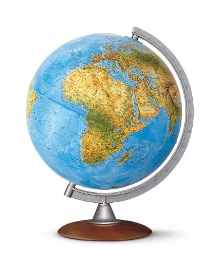 Cartographia-Glob pământesc ATLANTIS, 30 cm - iluminat, talpa din lemn (limba engleză)-8000623002322