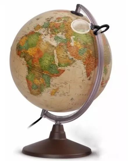 Cartographia-Glob pământesc MARCO POLO, 30 cm - iluminat, antic, cu talpa din plastic (limba engleză)-8000623000137