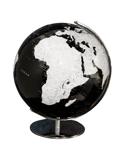 Cartographia - Glob cu cristale Swarovski - iluminat cu contur negru, 34 cm (GCOS713485) - ARTLINE BLACK - 9783955243050