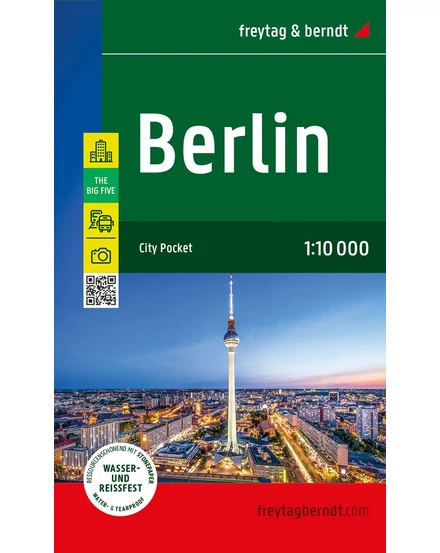 Cartographia-Berlin City Pocket harta laminată (Freytag)-9783707922325