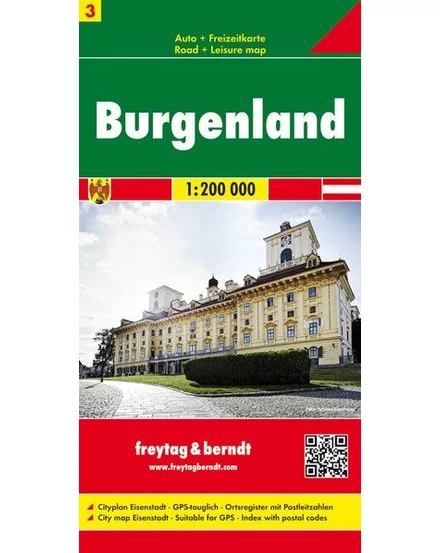 Cartographia-Austria harta regiunii 3. Burgerland harta (Freytag)-9783850843430