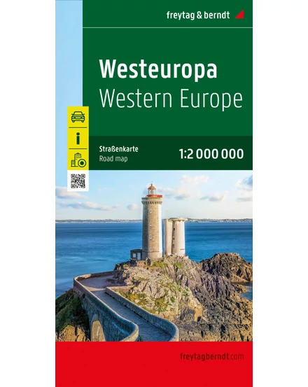 Cartographia-Europa de Vest harta (Freytag)-9783707921885