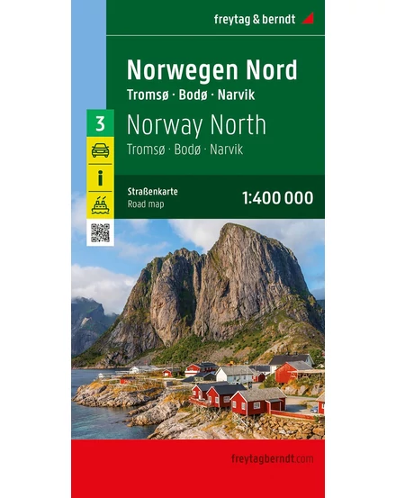 Cartographia-Norvegia harta regiunii (3) Norvegia Nord (Freytag)-9783707922127
