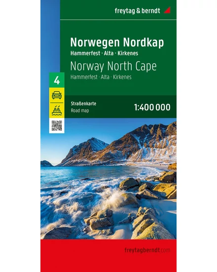 Cartographia-Norvegia harta regiunii (4) Nordkapp (Freytag)-9783707922844