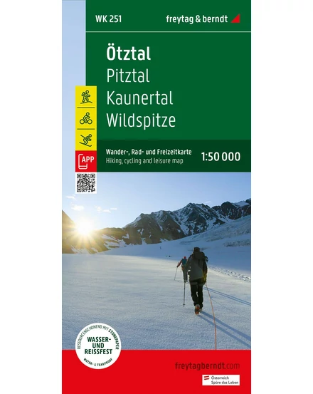 Cartographia-WK251 Ötztal - Pitztal,Kaunertal harta turistică (Freytag)-9783707920611