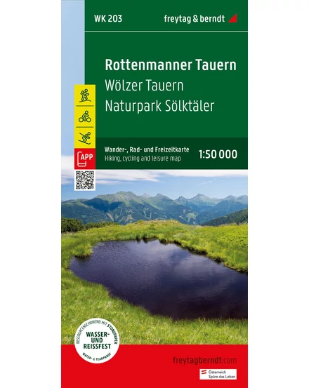 Cartographia-WK203 Wölzer Tauern - Naturpark Sölktaler - Rottenmanner Tauern harta turistica (Freytag)-9783707920567
