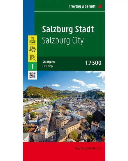 Cartographia-Salsburg harta orașului (Freytag)-9783850841184
